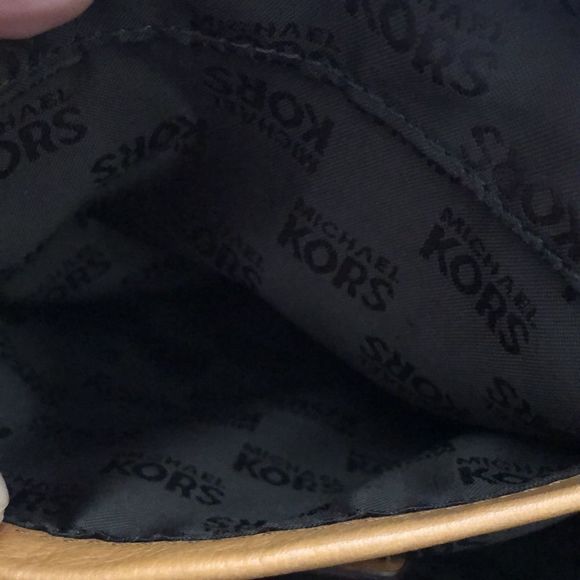 MICHAEL KORS Brown Orange Beige Hand Bag With Leather Handles - Picture 14 of 16